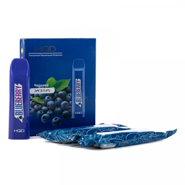 Купить HQD V2 - Blueberry (Черника), 300 затяжек, 20 мг (2%)